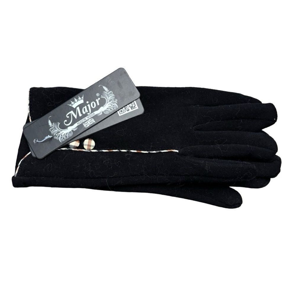 NWT Major Wear Company Black Gloves – London